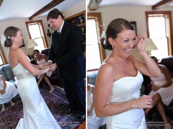 Bride with her Father, emotional moment