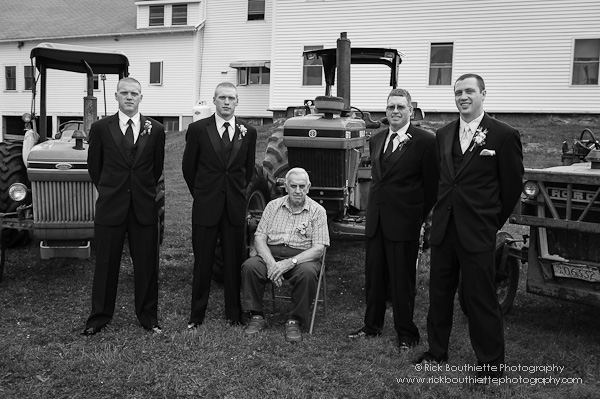 Groom with brothers, Father & Grandfather