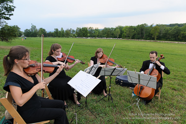 Musicians playing at  wedding ceremony