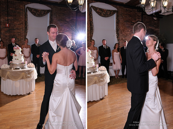 Bride & Groom dancing at wedding reception, Fratello's, Manchester, NH