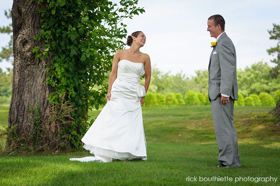 wedding first look at candia woods