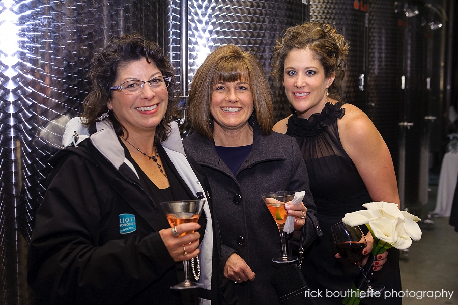 Wedding guests at cocktail hour, LaBelle Winery