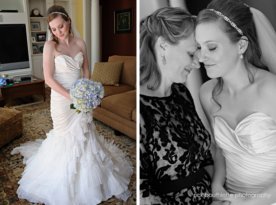 portrait of bride and her mother