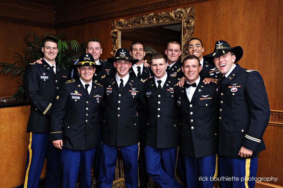 group of military men at wedding reception, ashowrth by the sea, hampton, nh