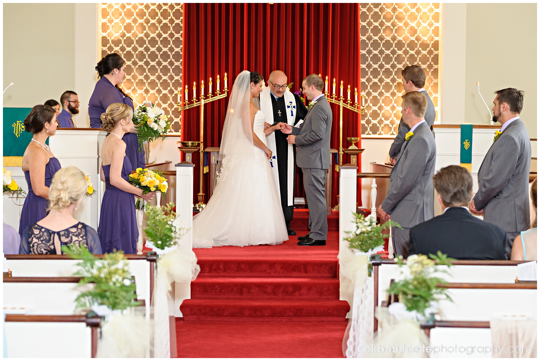 bride & groom during wedding ceremony