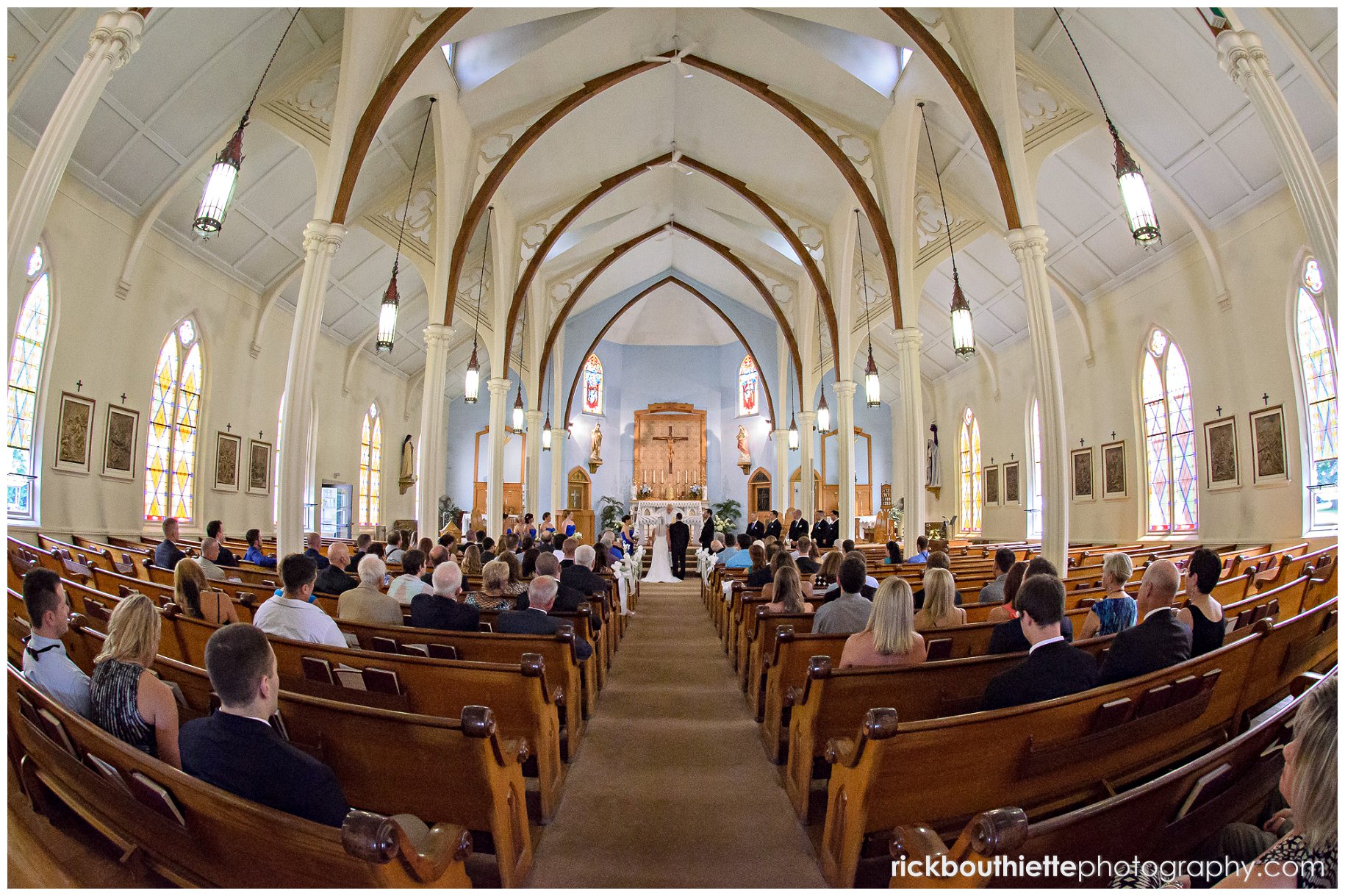 wide angle picture of Saint John Baptist Church