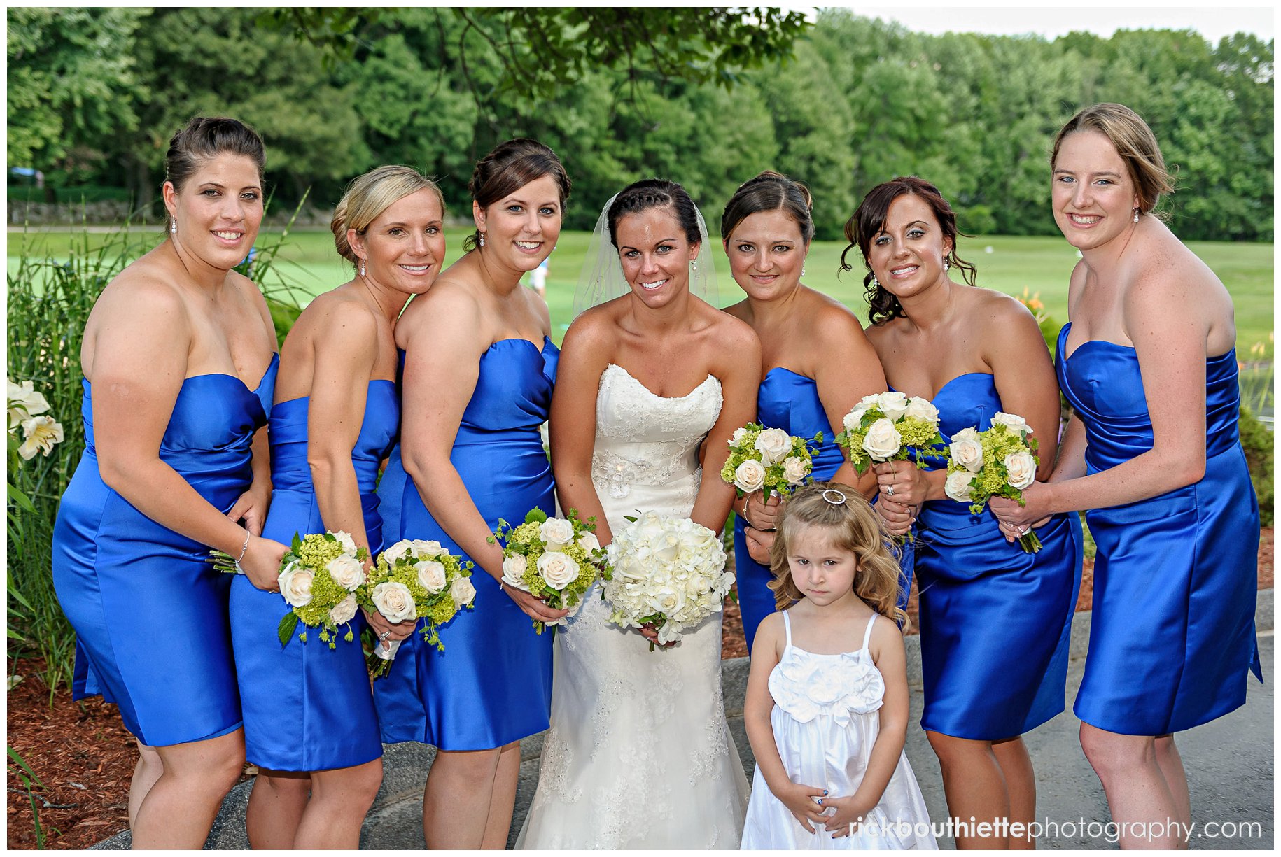 bride and her bridesmaids