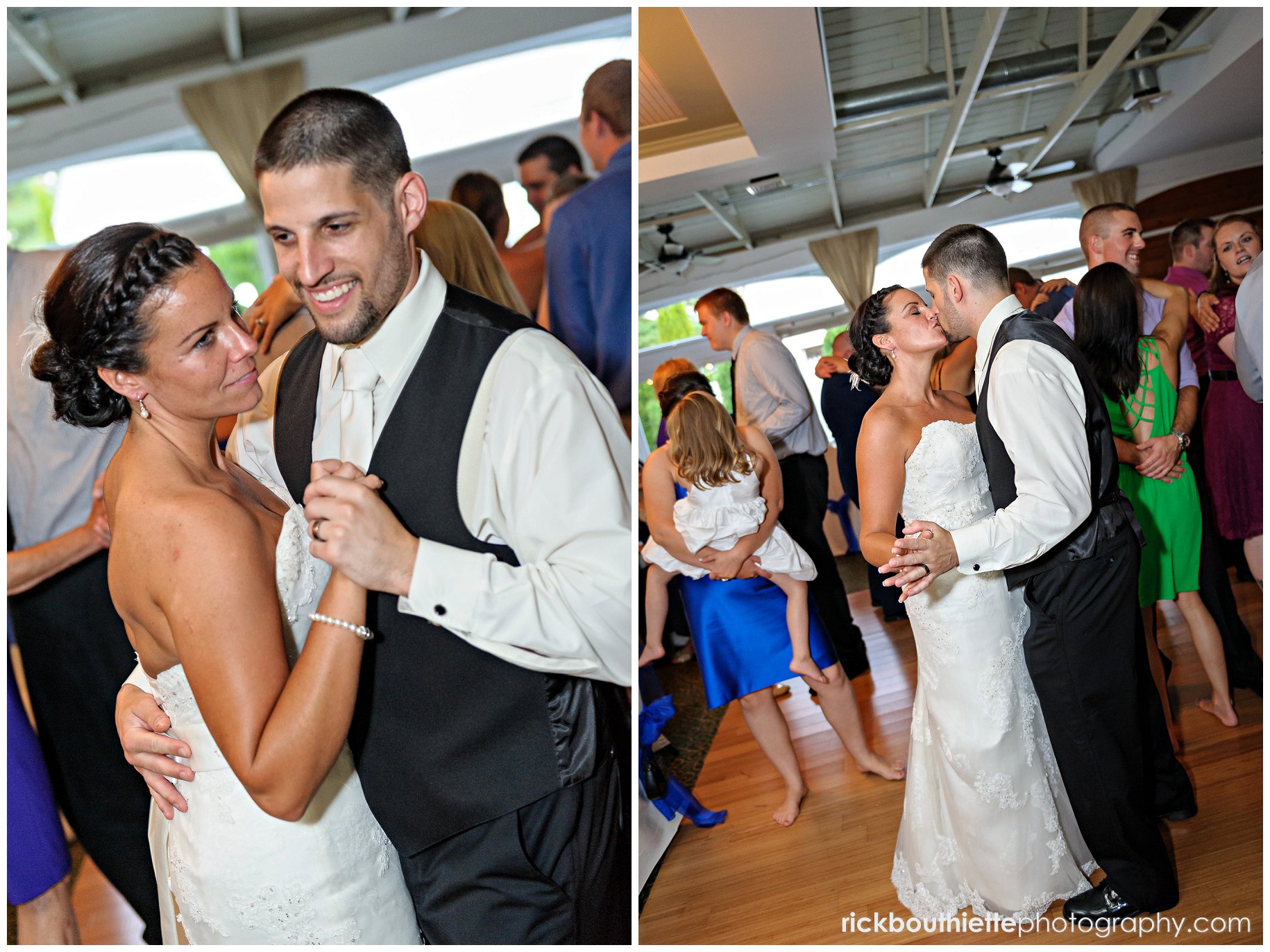 bride & groom dancing at Candia Woods wedding