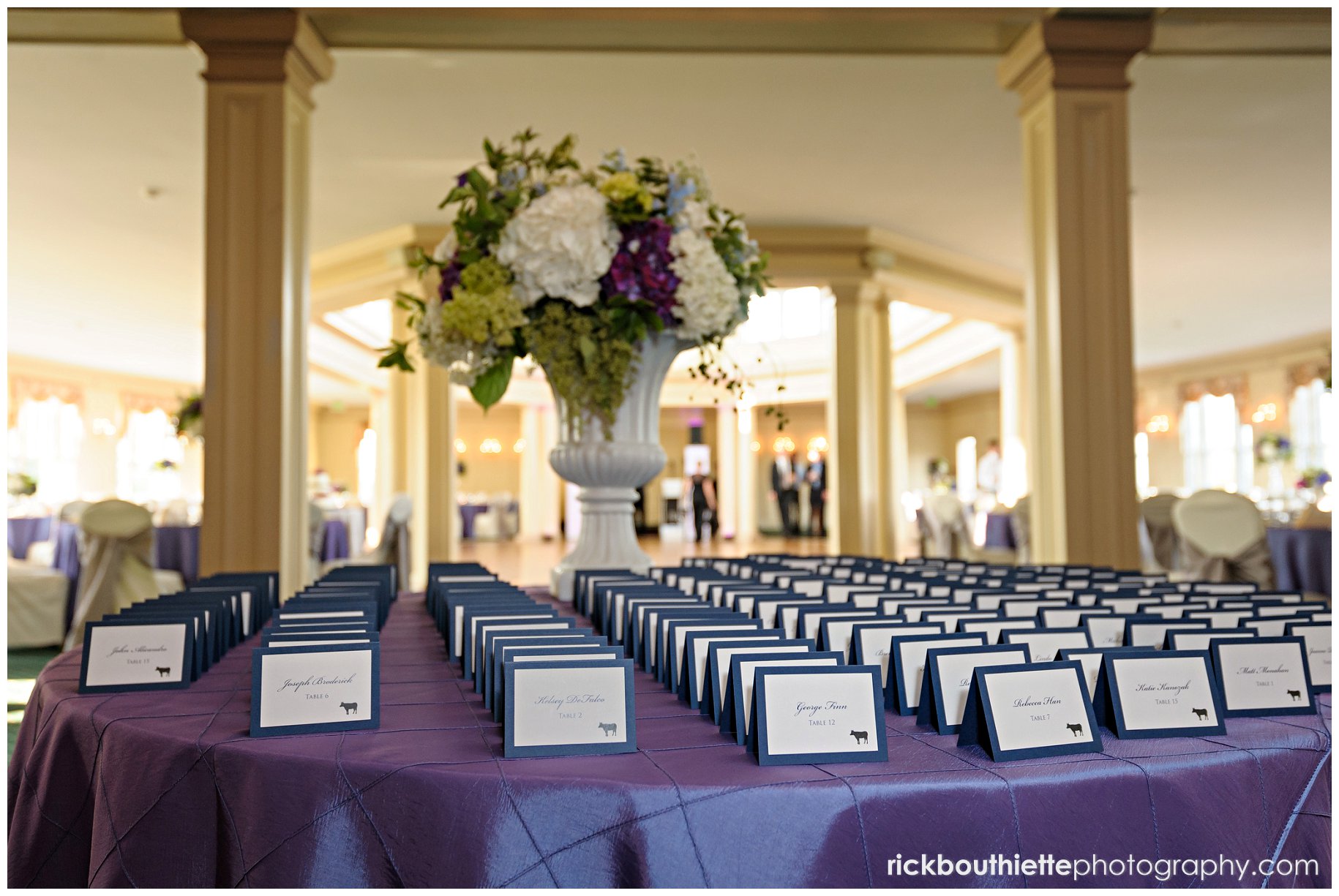 placecards at Mountain View Grand wedding