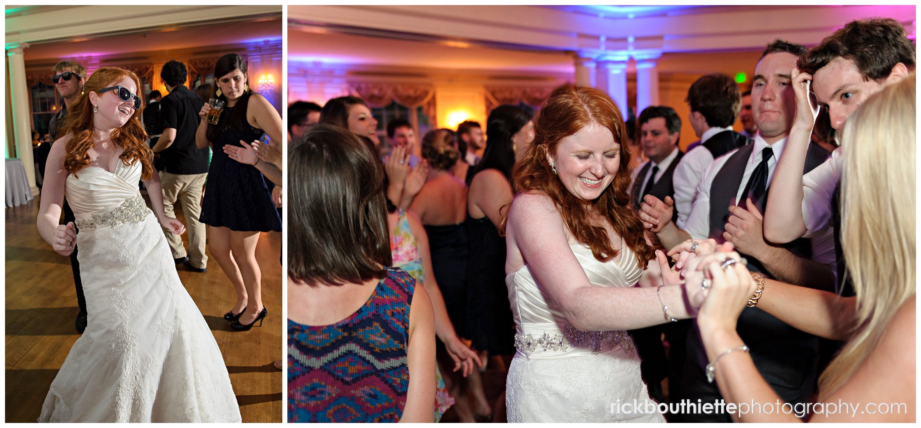 bride dancing at wedding reception
