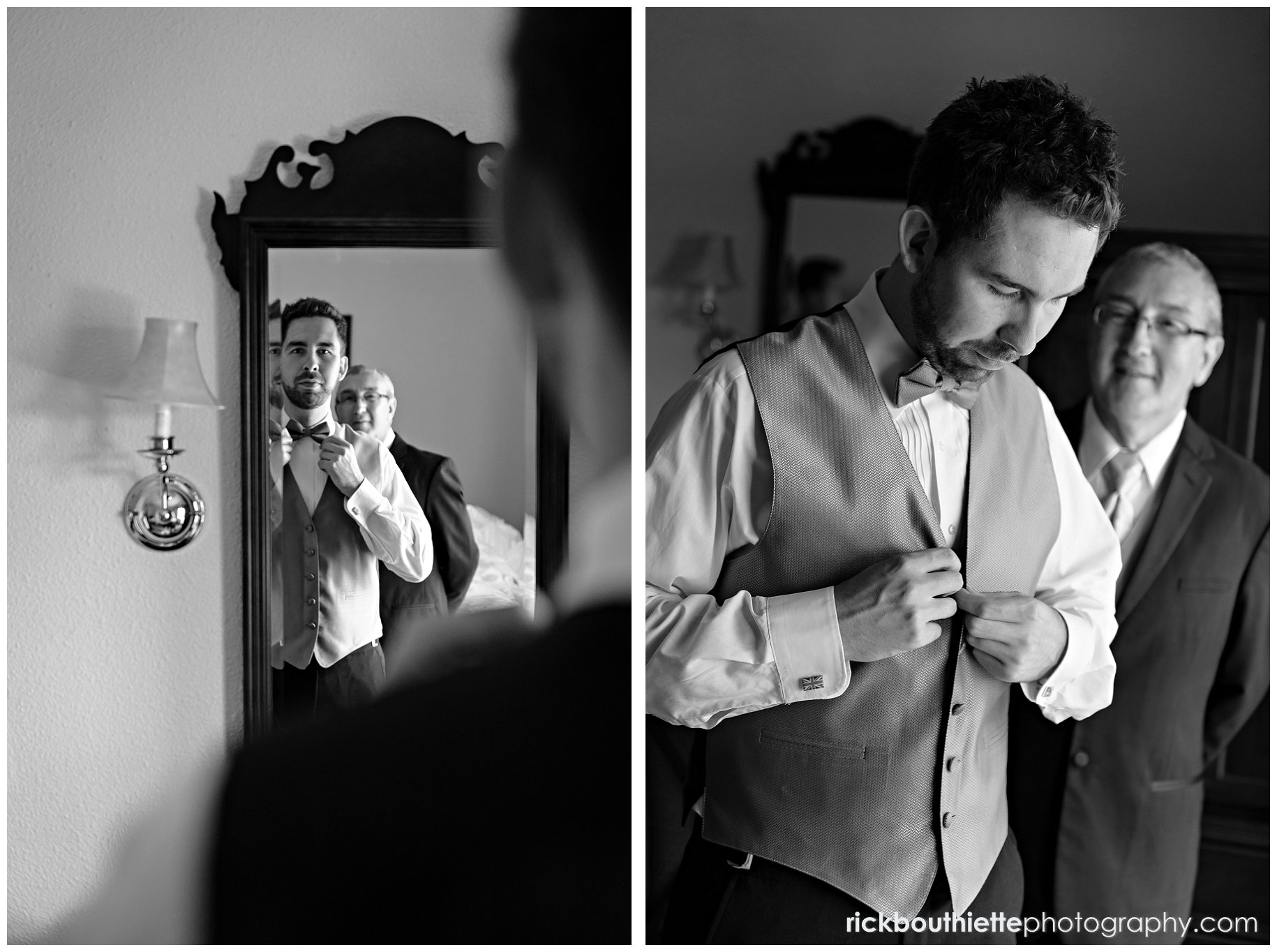 groom getting ready