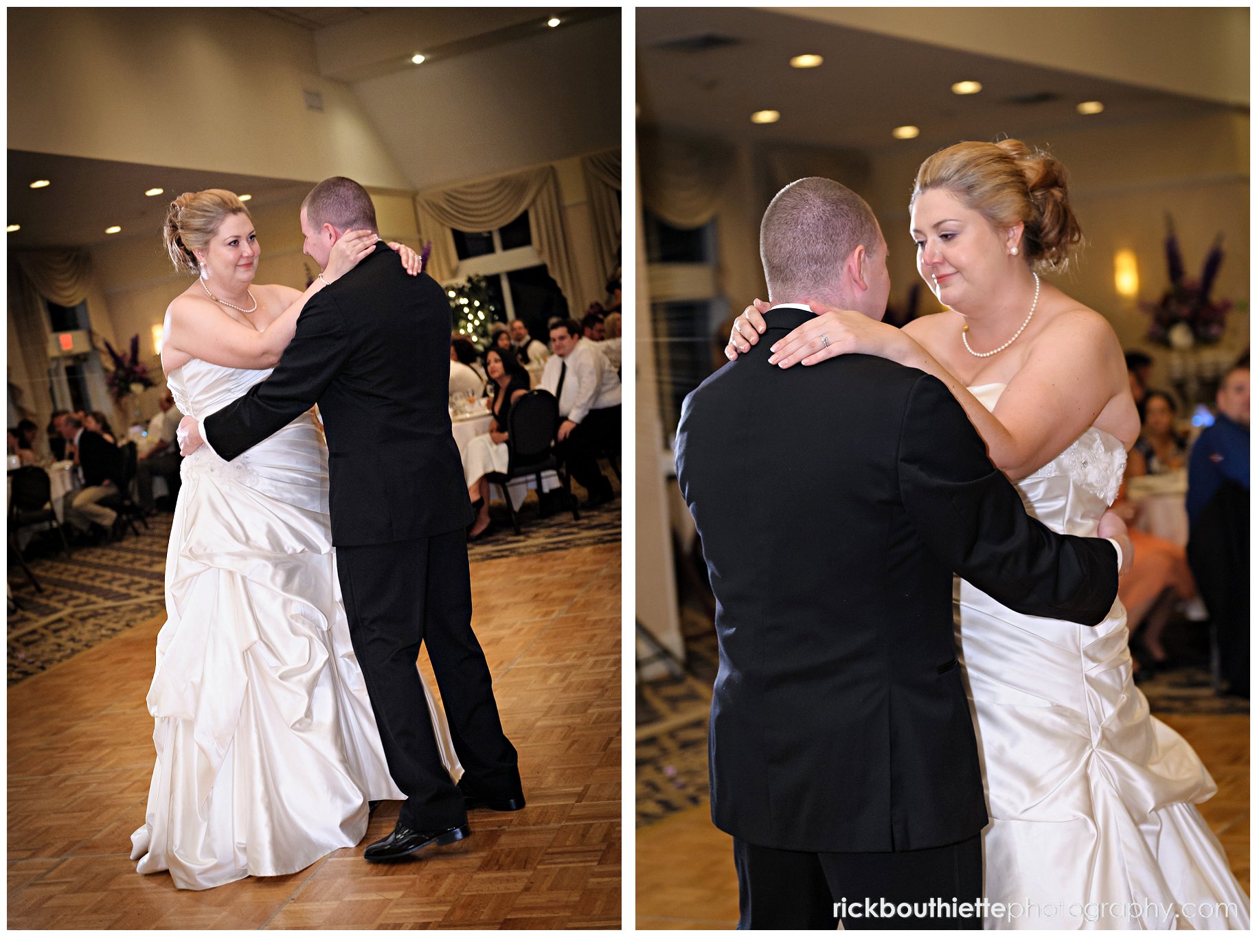 bride & groom first dance at Atkinson Country Club