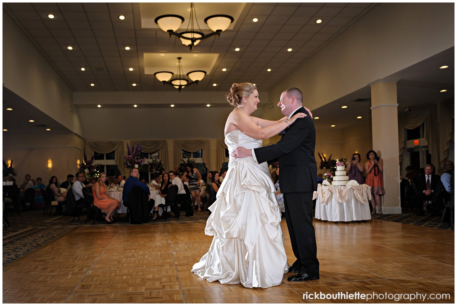 bride & groom first dance at Atkinson Country Club