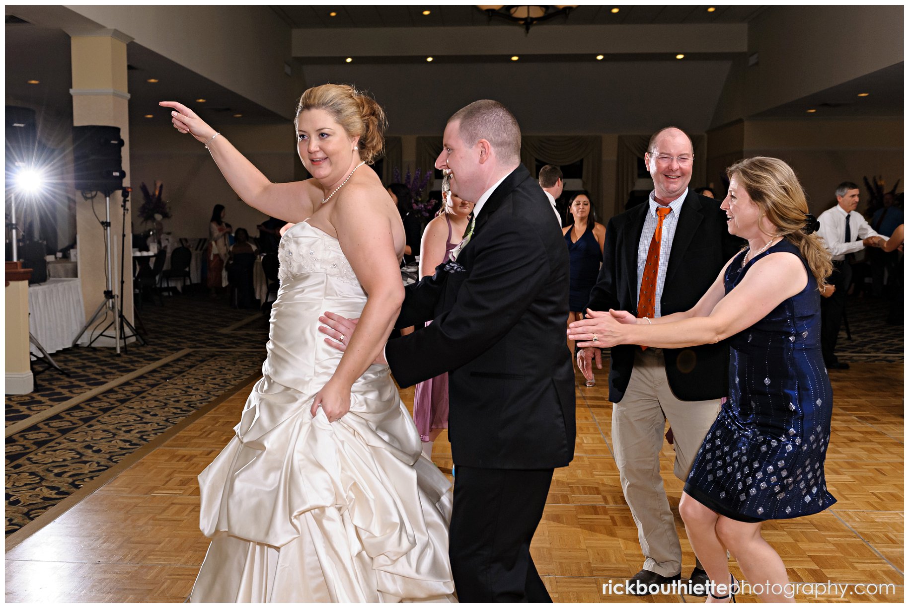 bride & groom on dance floor bride & groom first dance at Atkinson Country Club