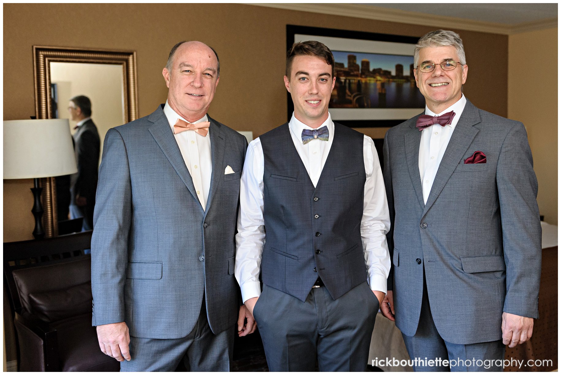 groom with his Father and Father of the bride