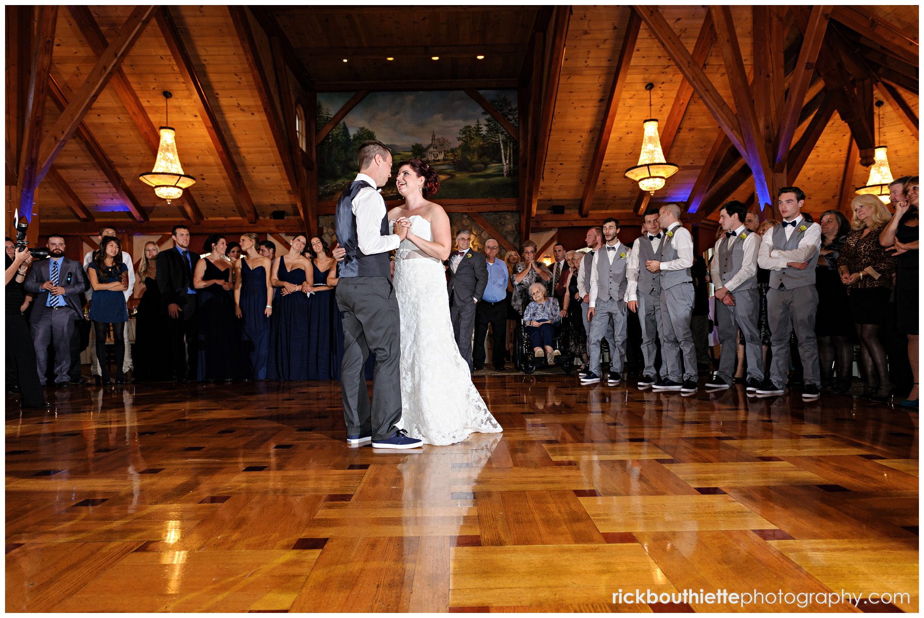 bride & groom's first dance at Tewksbury Country Club wedding