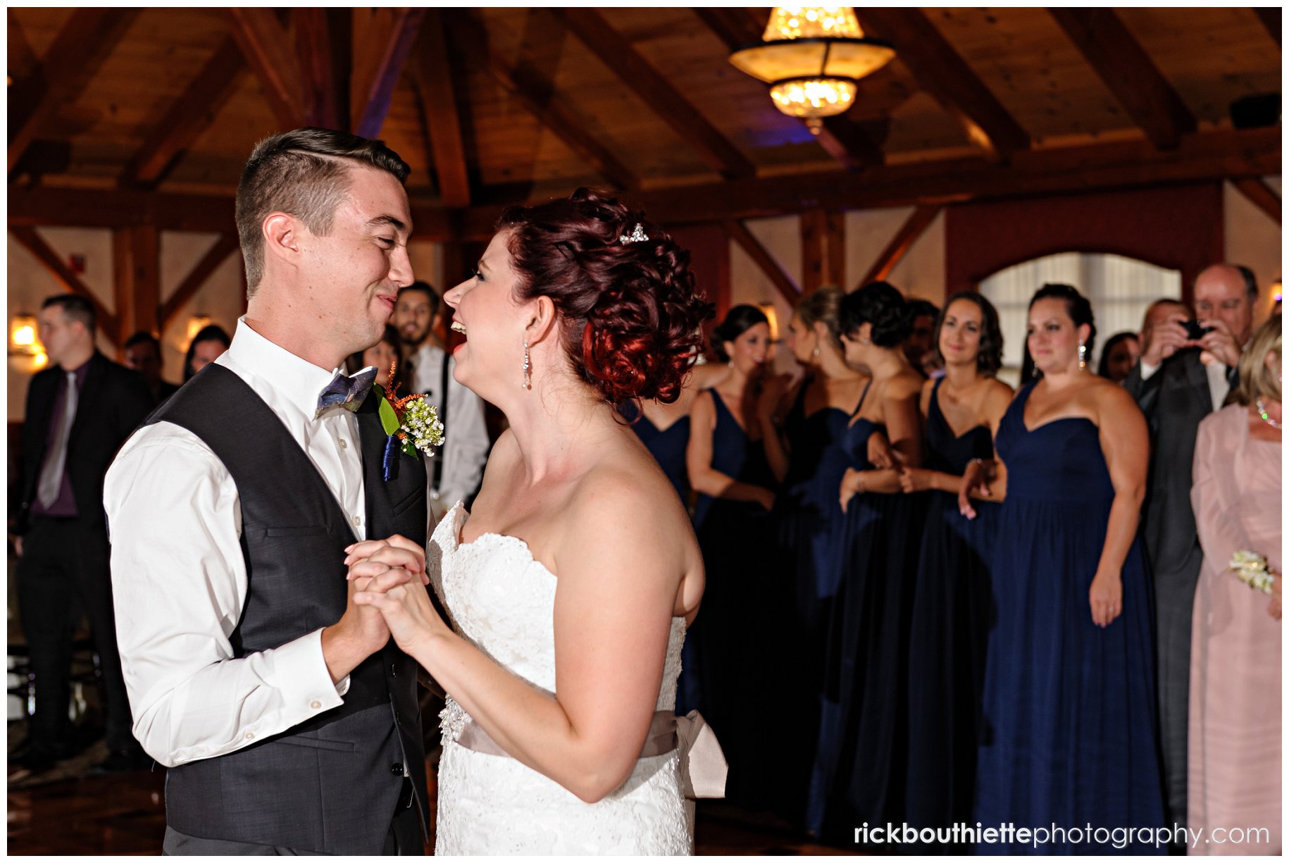 bride & groom's first dance at Tewksbury Country Club wedding