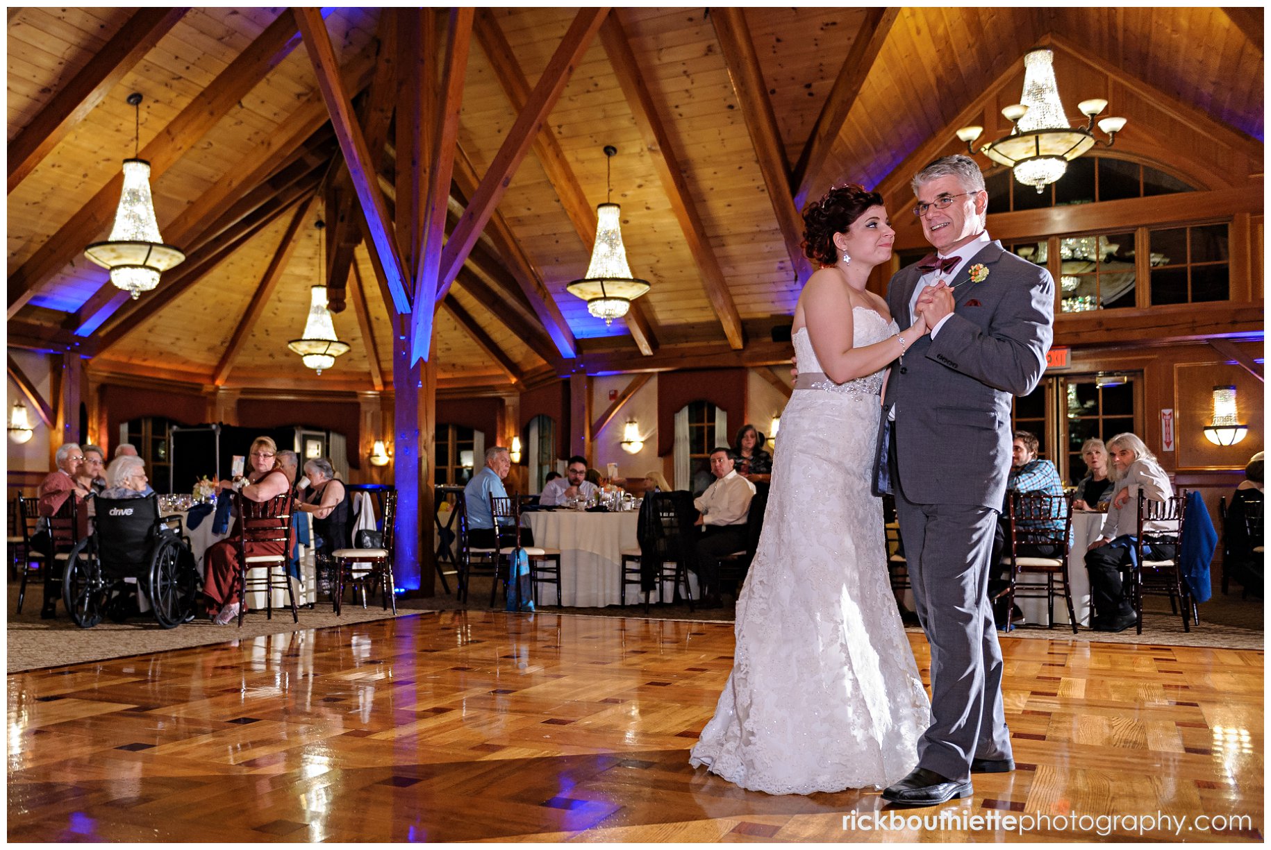 father & bride dance at Tewksbury Country Club wedding