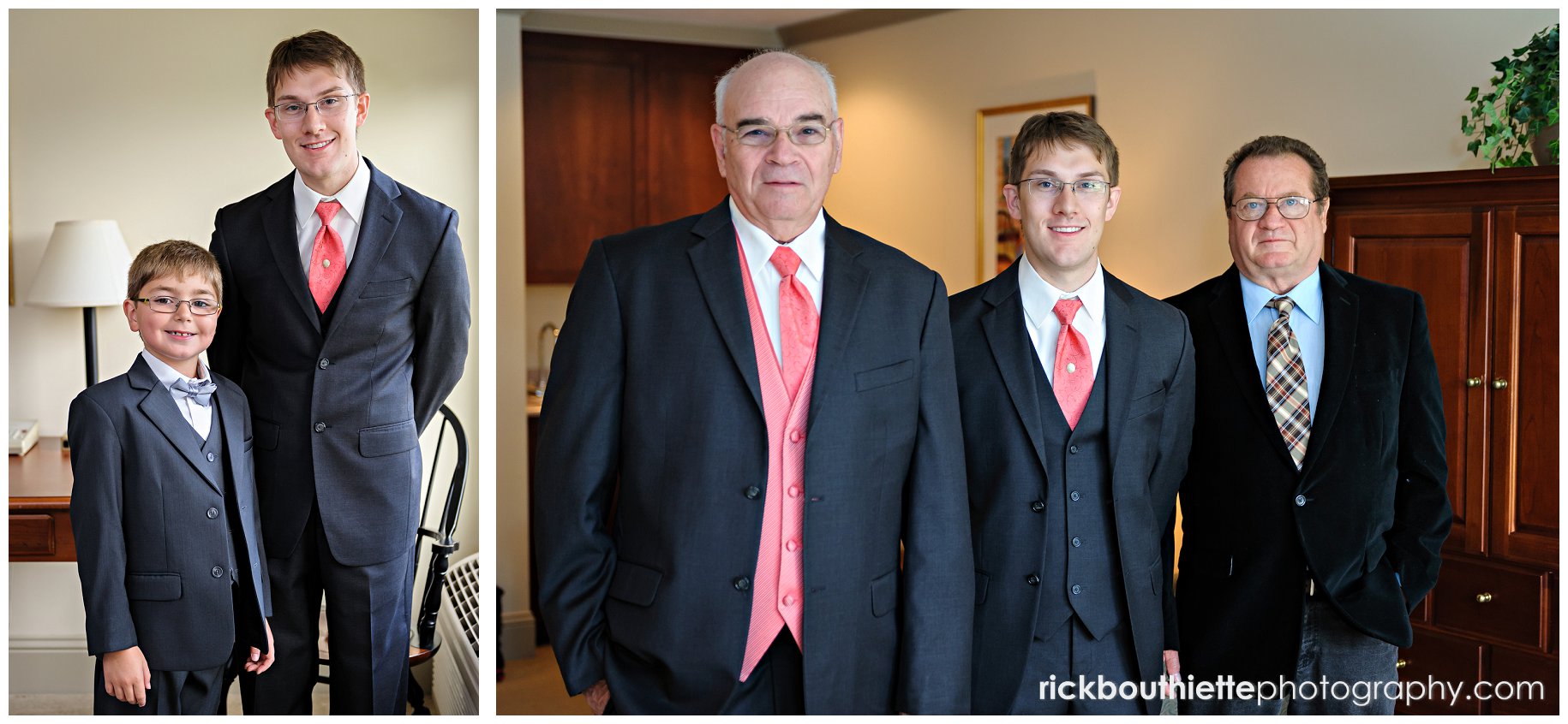 groom with fathers