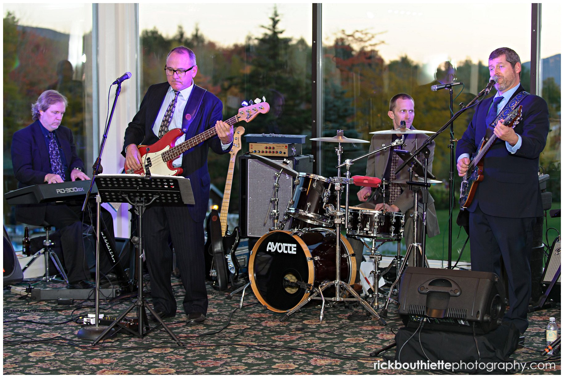 The Miles band at Indian Head Resort wedding