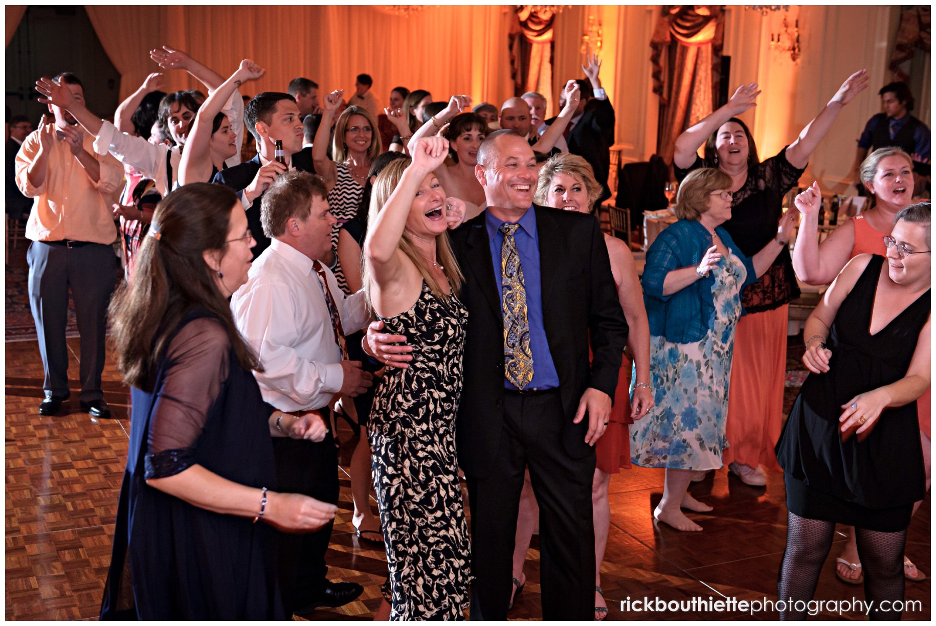 guest dancing at Wentworth By The Sea wedding reception