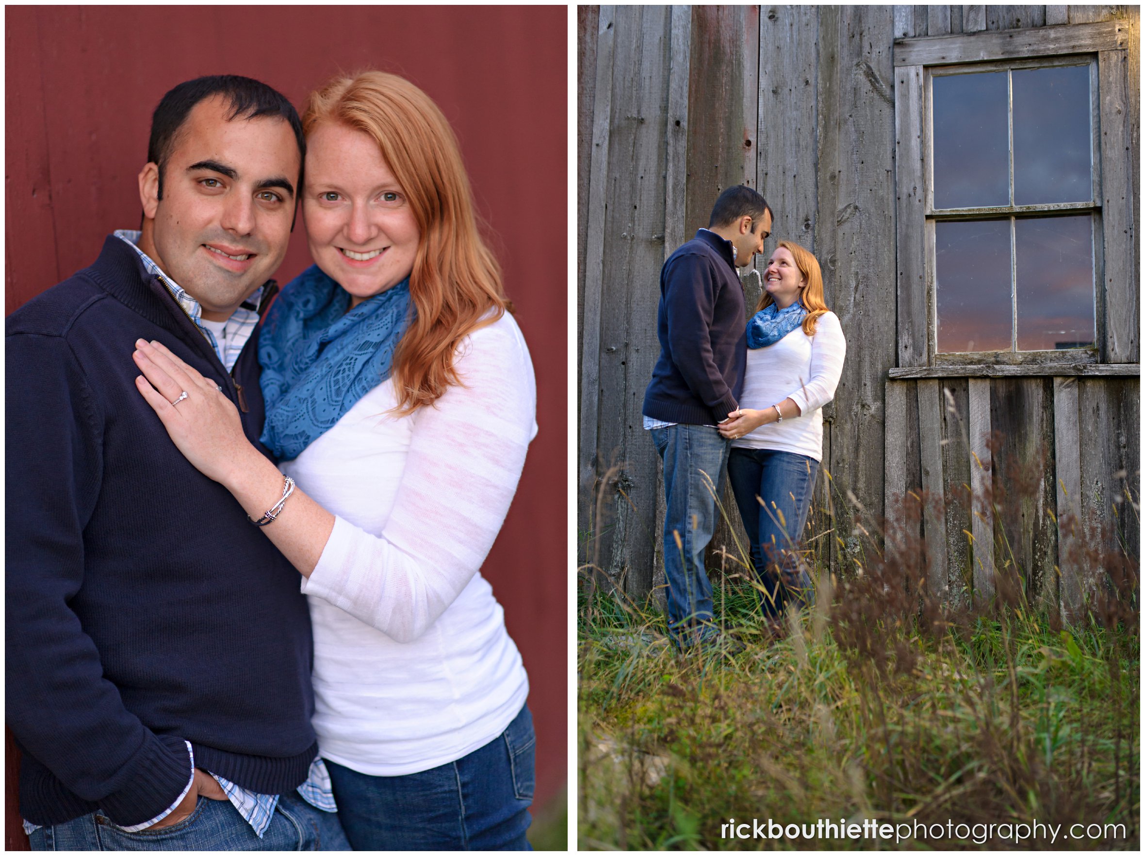 couple at New Hampshire engagement session