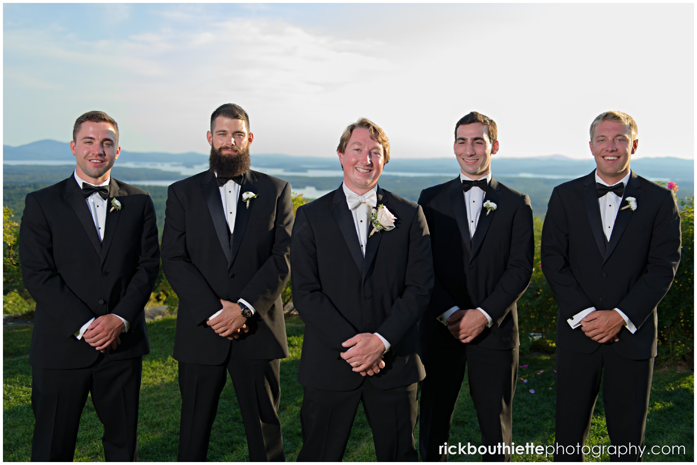 groom and groomsmen at Castle In The Clouds wedding