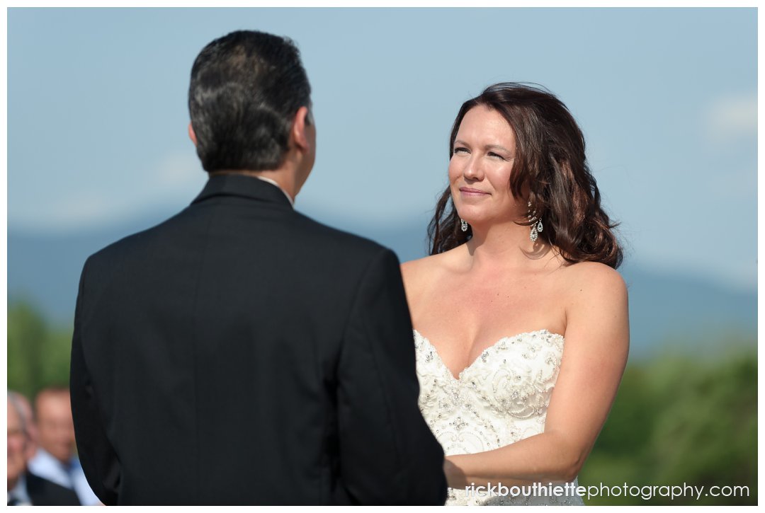 bride and groom at Mountain view Grand wedding ceremony