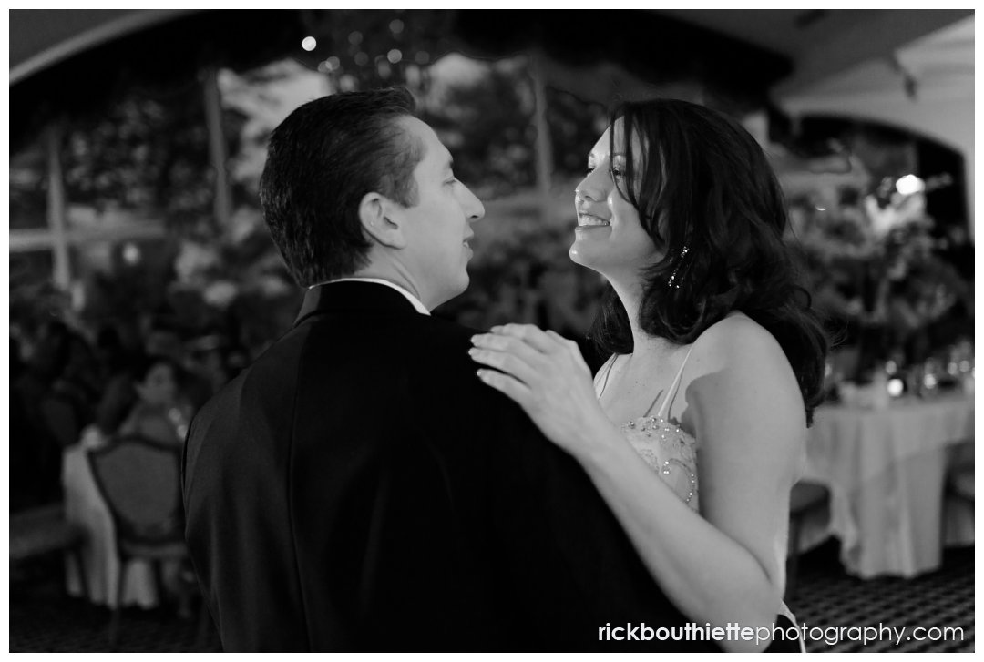 bride and groom dancing at Mountain View Grand Resort wedding reception