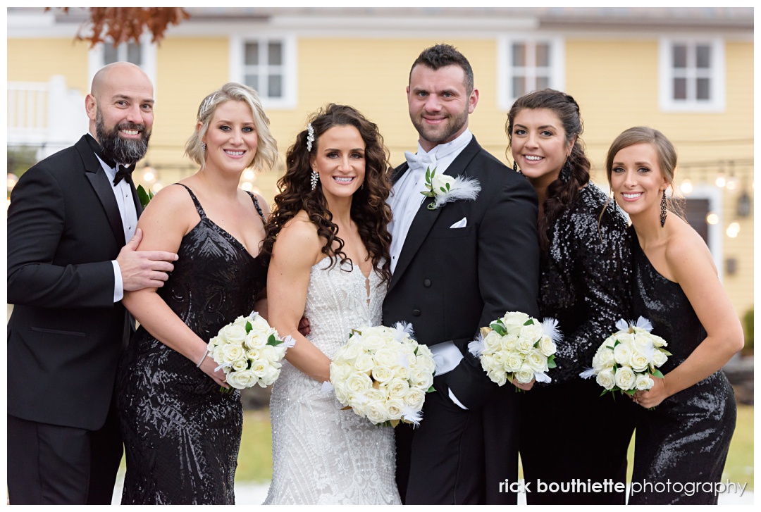 wedding party at the Bedford Village Inn New Year’s Eve wedding