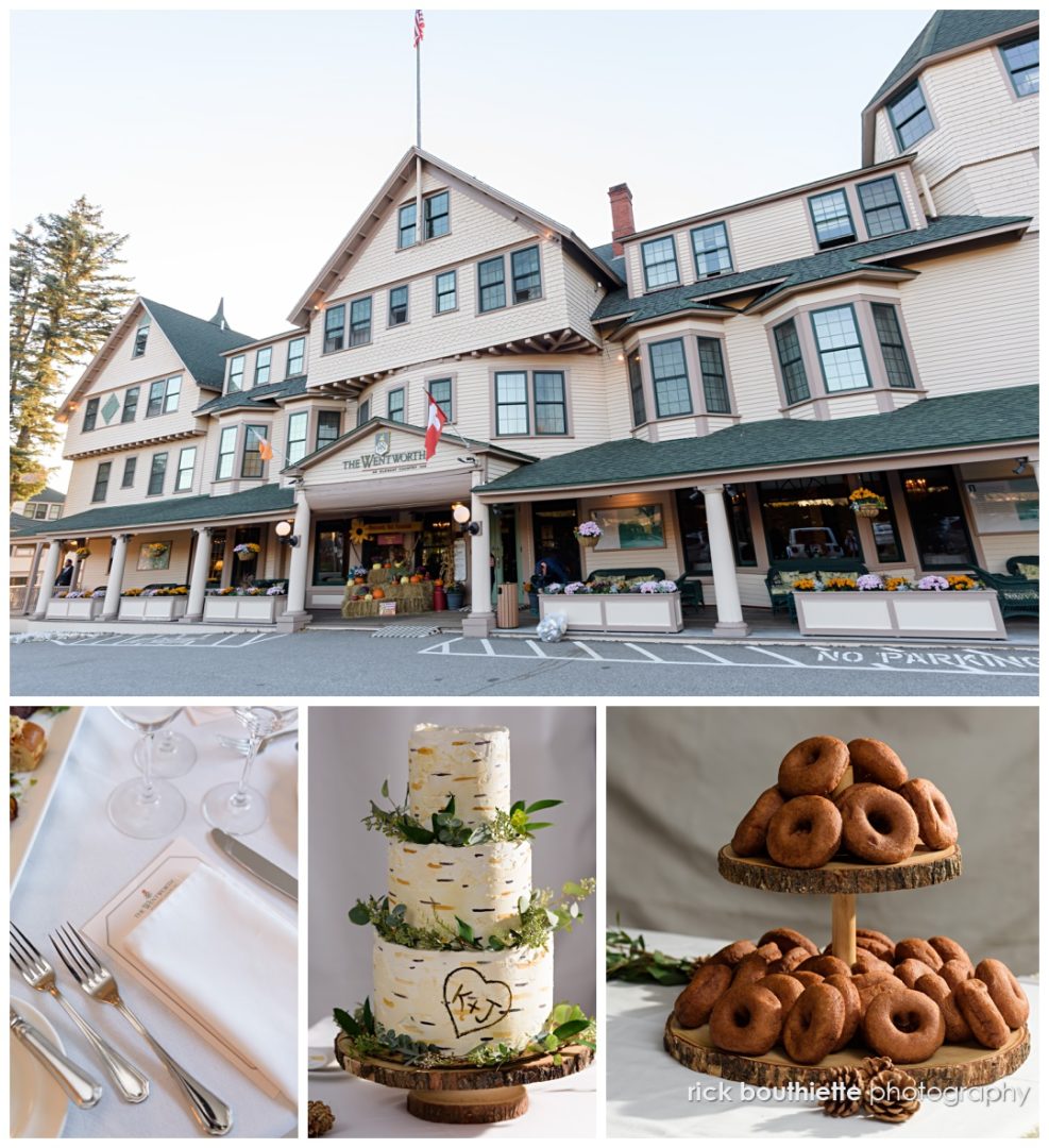 Wedding details at the Wentworth Inn.