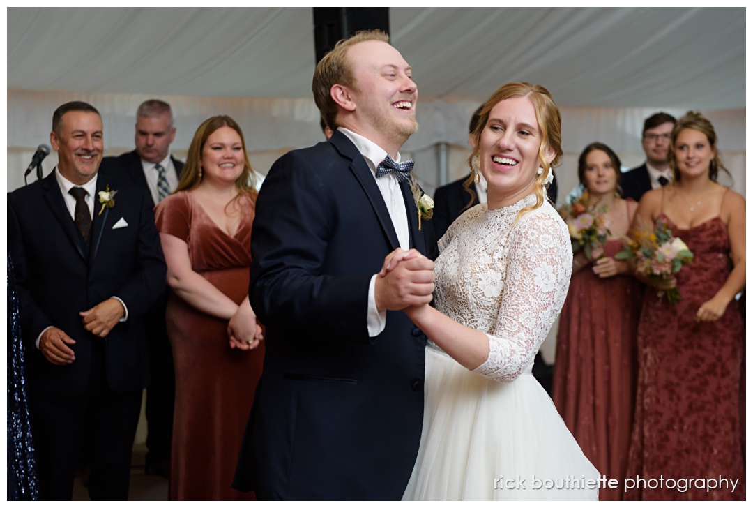 Jared & Kasey's first dance at The Wentworth Inn in Jackson, NH